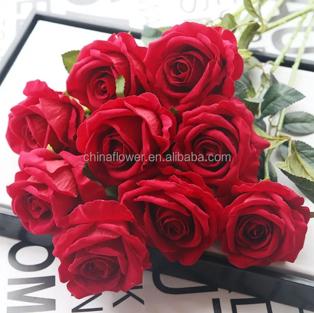 Silk velvet roses (26)