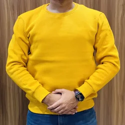100% Cotton Fleece PLAIN  Fancy SWEATSHIRT (WARM)  FOR MEN IN HEAVY GSM WITH PROPER FINISHING