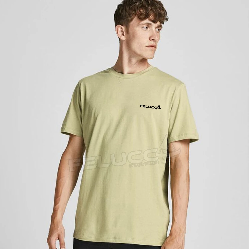 Однотонные повседневные мужские летние футболки больших размеров 100% органический хлопок простые