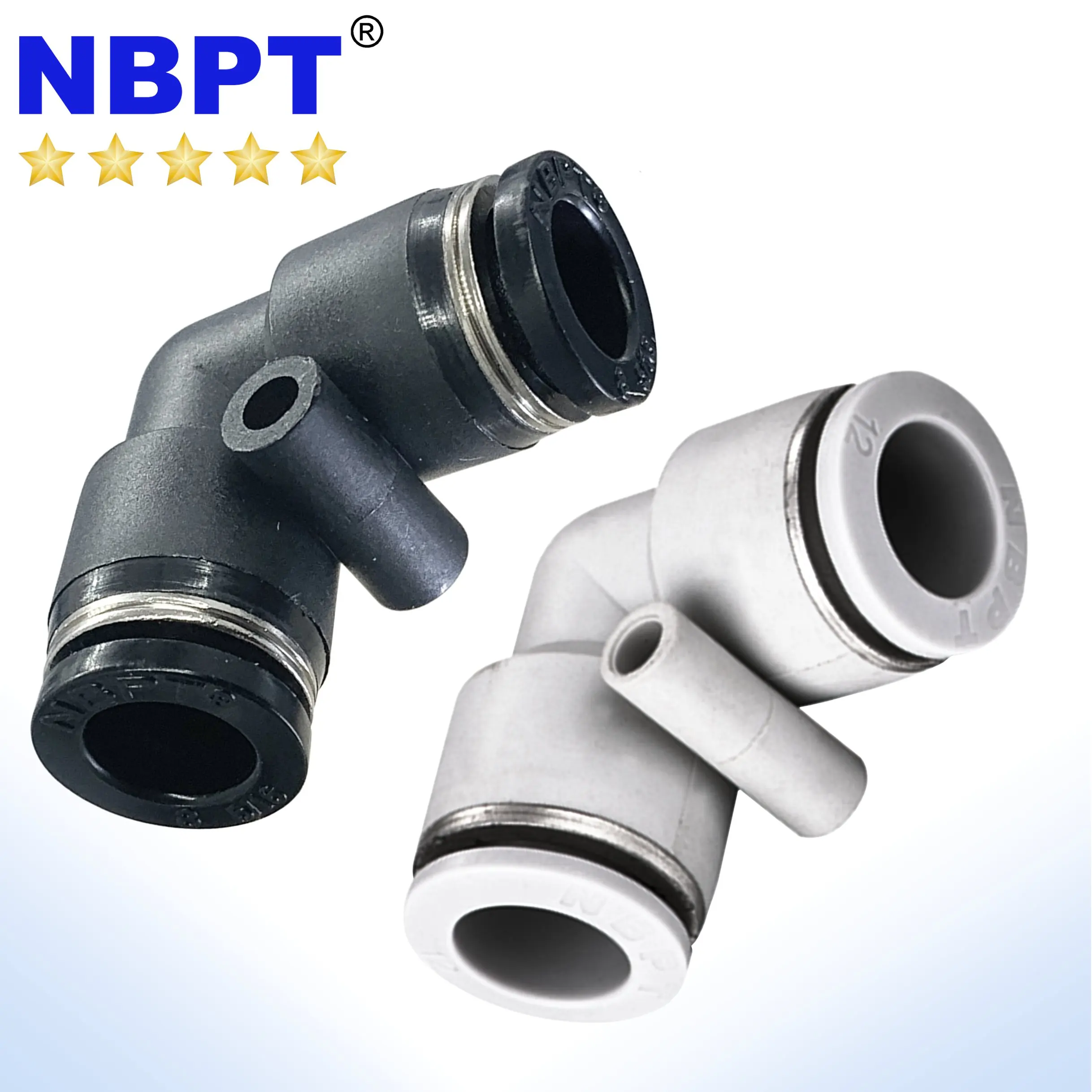 PV 8 мм Пневматический трубчатый фитинг пластиковый Юнион Локоть L соединитель трубный шланг Push In One Touch быстроразъемный соединитель