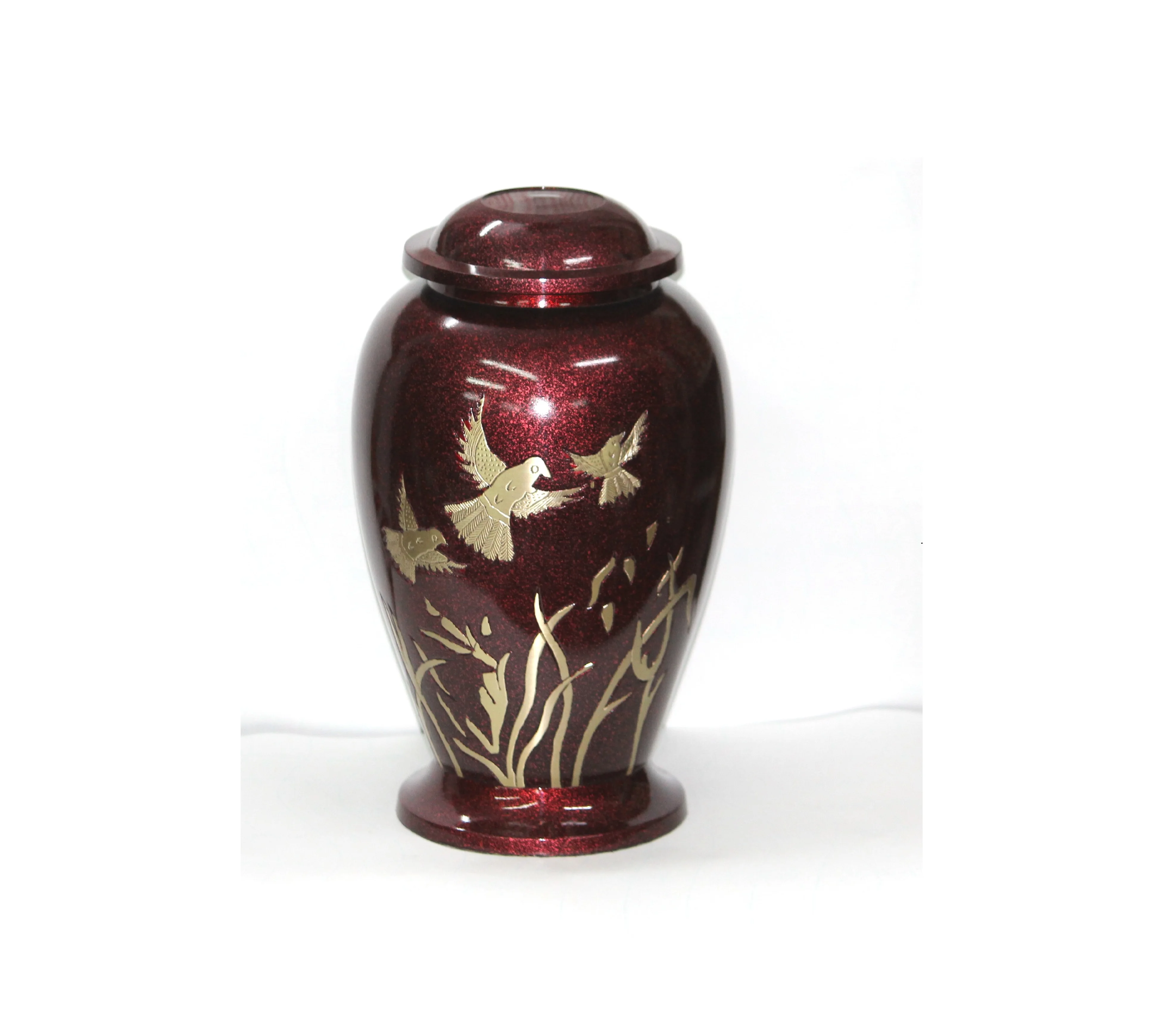 Красная мраморная Летающая урна для кремации взрослых