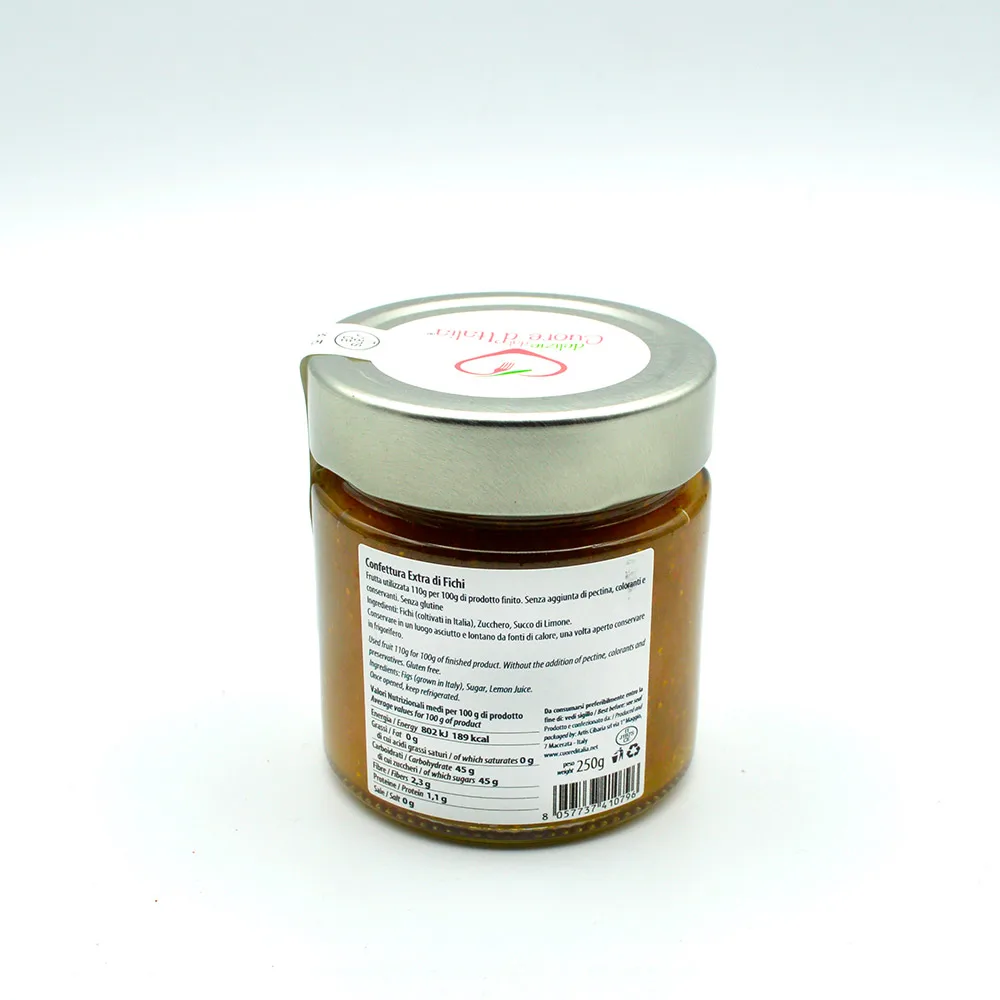 Высокое качество, итальянское фигового джема, естественный полезный Джем 250 г, банка без консервантов для экспорта без пектина с 10 г