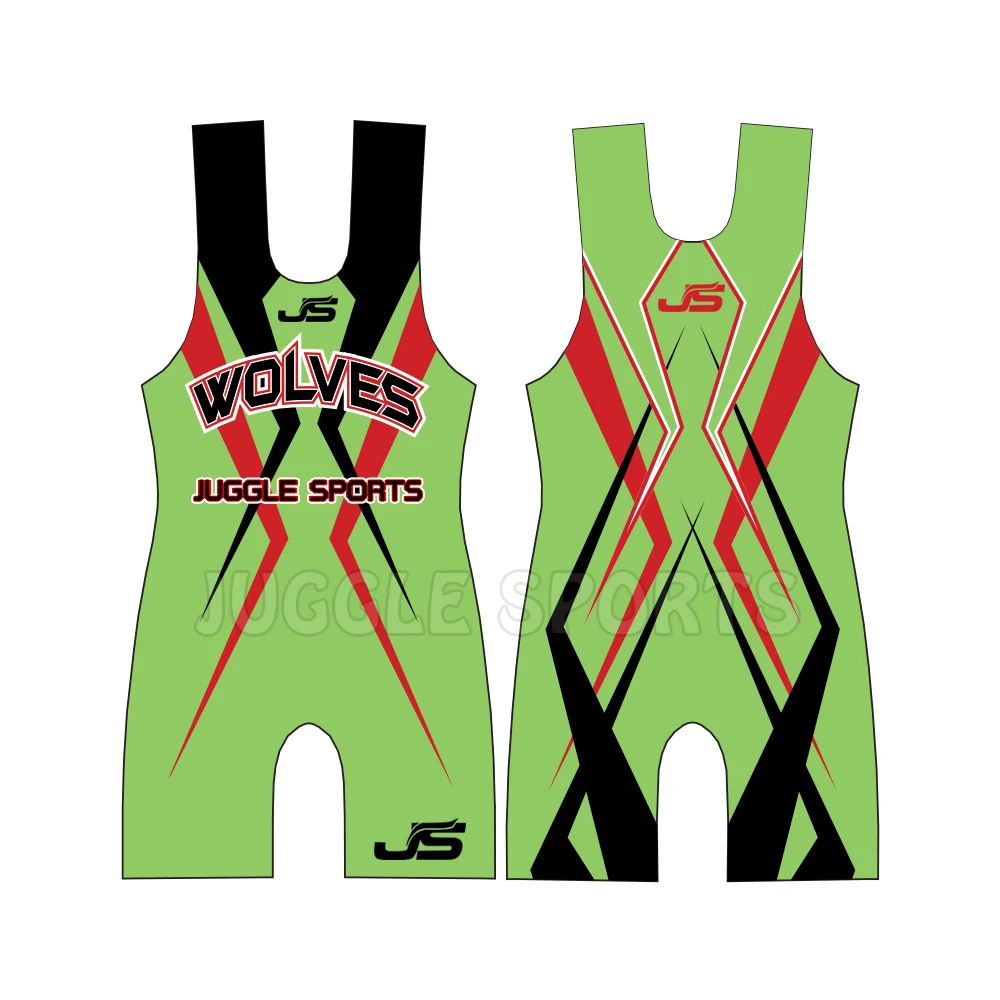 
Custom Sublimated Wresting wear USA wrestling singlet for male performance wrestling uniform 