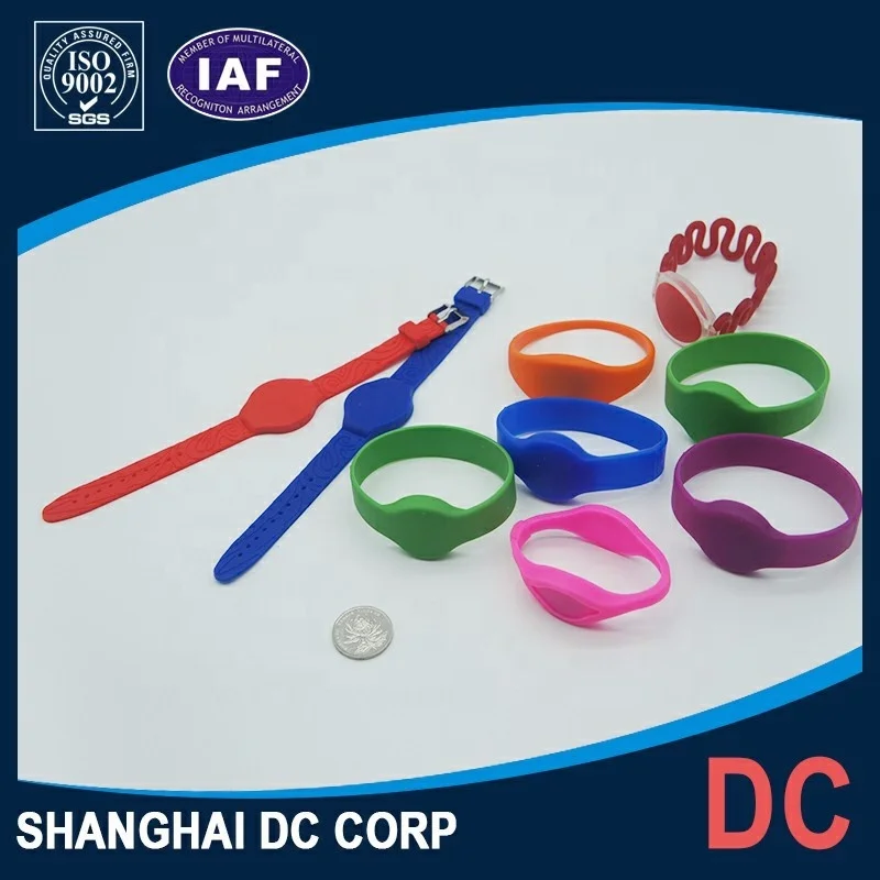 Customized Logo Printing RFID Silicone Wristband