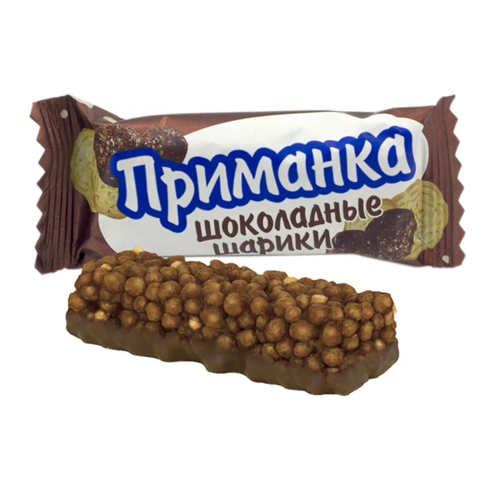  Приманка хрустящие конфеты с покрытием шоколадной глазурью кондитерские