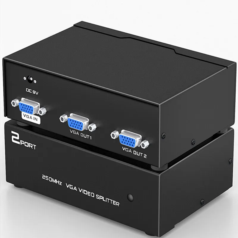 Разрешение 350 МГц расстояние передачи 65 м 1 в 2 выход два порта VGA разделитель для обучения