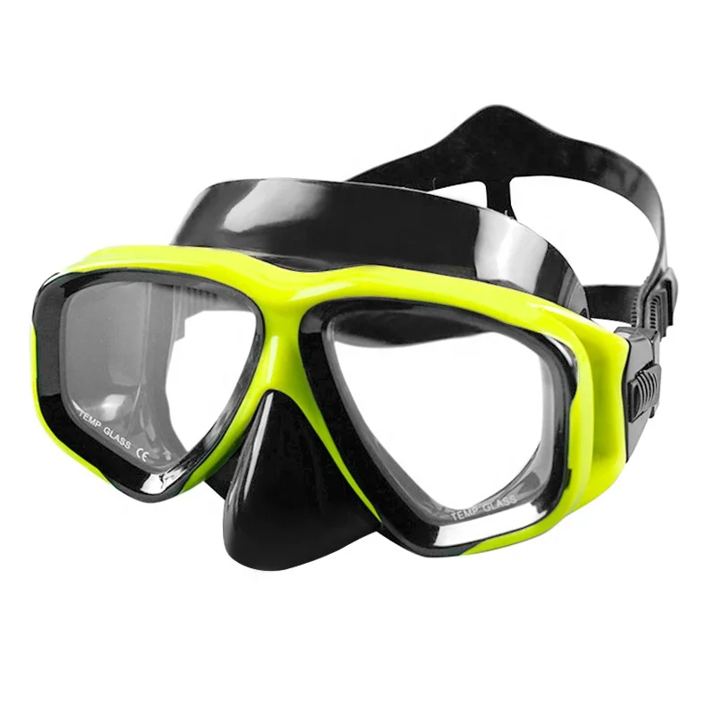 Professional Tempered Glass Waterproof Silicone Scuba Diving Mask