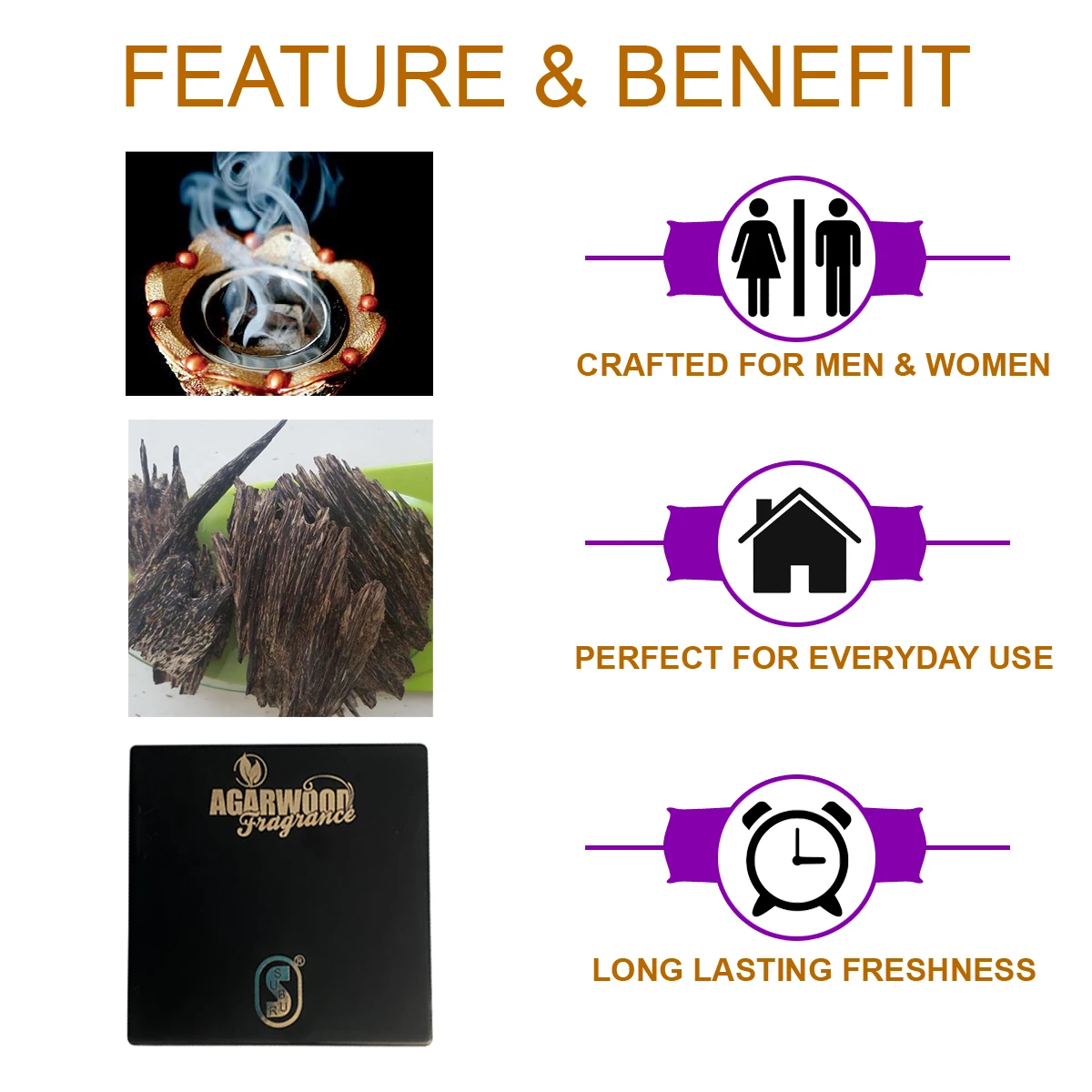 100% Organic Religious Oud Agarwood Apari Best Agarwood Long Lasting Fragrance Incense Burner