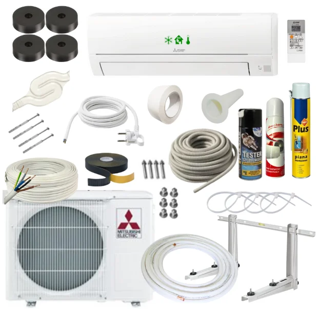 Кондиционер (сплит-система) MSZ-HR35VF 9000-24000 btu монтаж комплект 20in1
