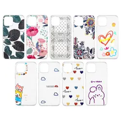 Obastyle 1.5mm-thick Ultra Clear Soft TPU Cover Case With Assorted Cartoon Graphic Designs For iPhone 11/12/XR/ XS/7/8