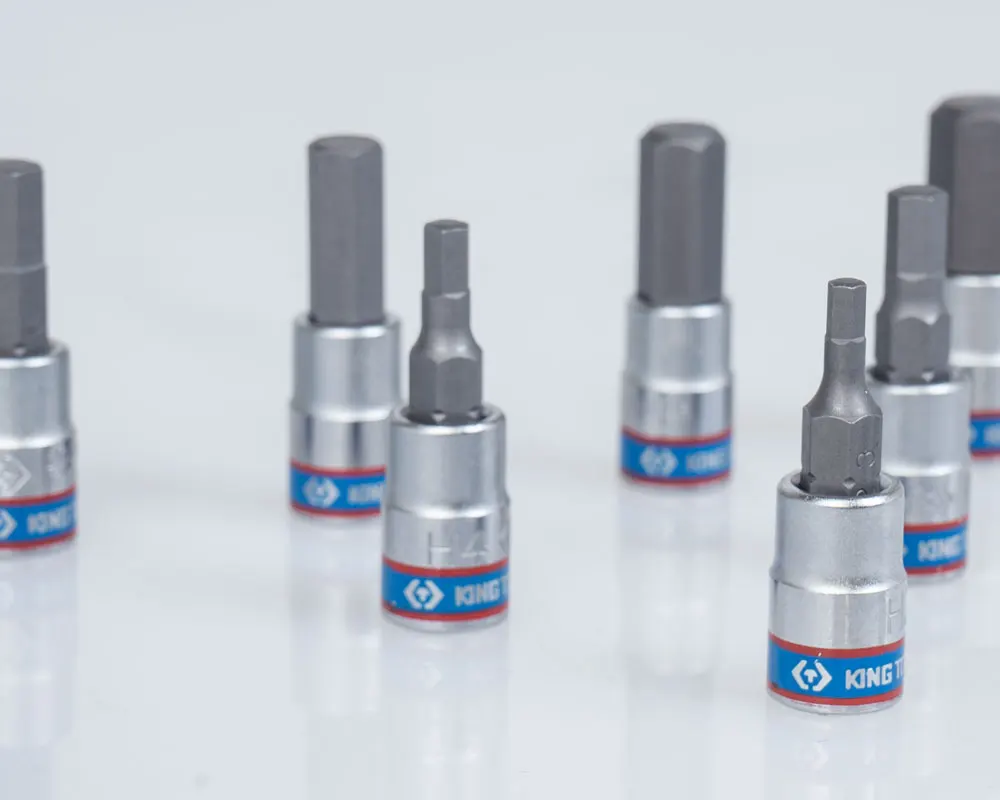 KING TONY High Grade 7 PCS 1/4 Inch Hex Bit Socket Set Taiwan Hand Tool Kit 2127PR