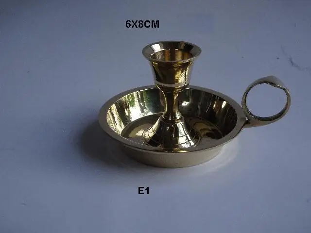 Конусный подсвечник металлический Прочный латунный Пасхальный центральный элемент свадебный подарок простой маленький винтажный