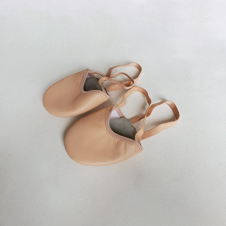 Modern Jazz Ballet Dance Lyrical Half Sole Elastic Belly Shoes Gymnastic Shoes Cow Leather for Boys Girls Women Sizes Pink PK
