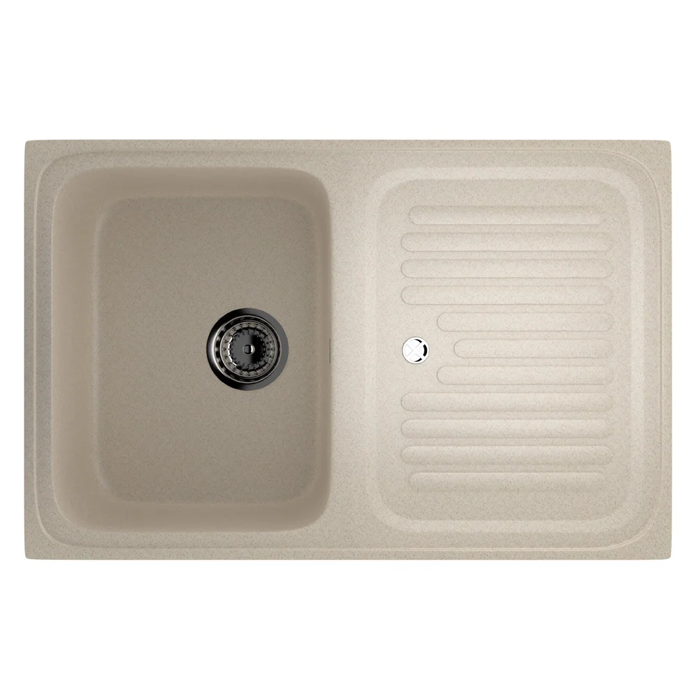 Composite reversible one-section kitchen sink ULGRAN U-502