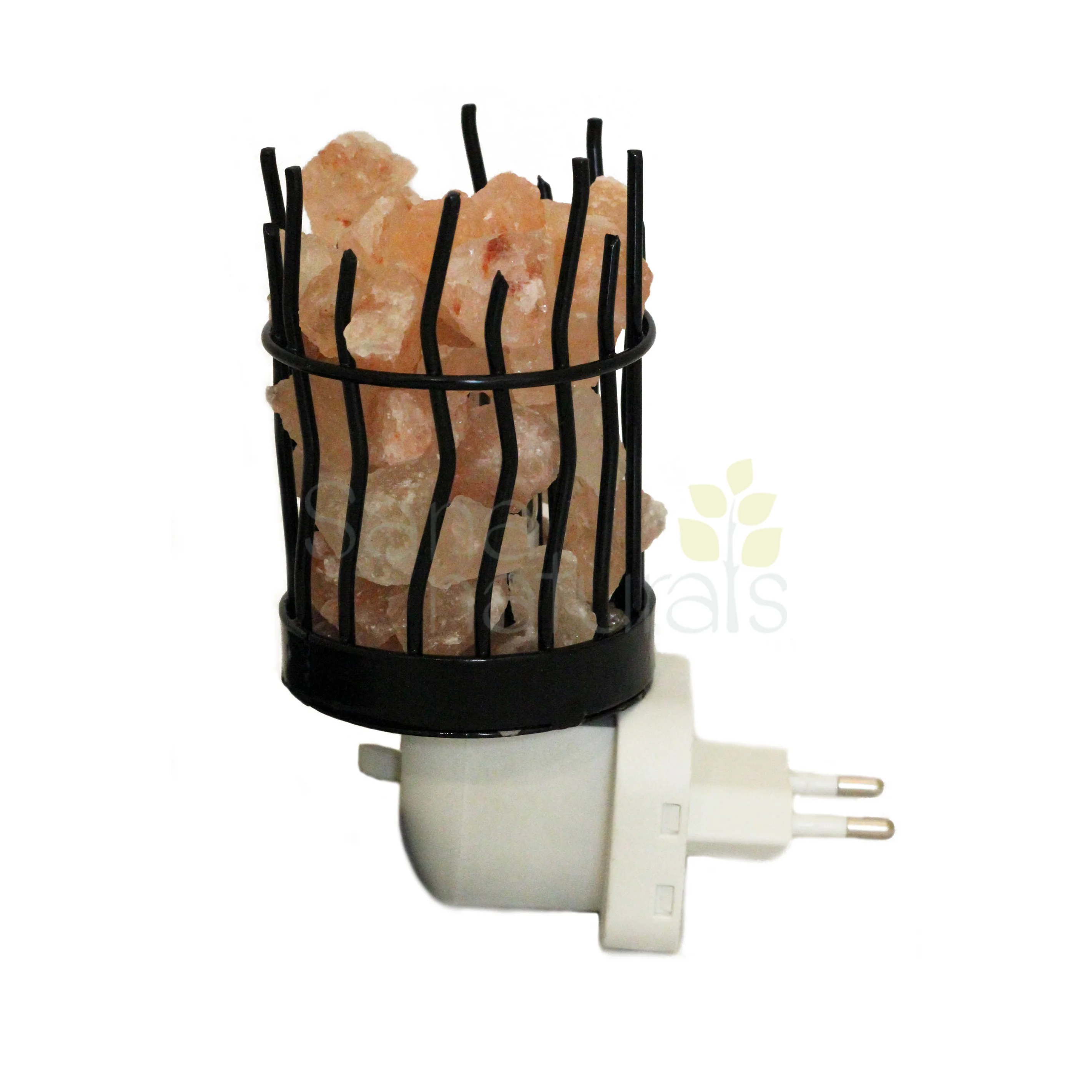 Металлический Мини-ночник из натуральной гималайской соли/уникальный дизайн, ночник из гималайской соли и настенный светильник