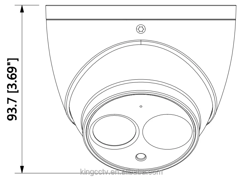 Infrared Dome 2MP HDCVI IR Camera Indoor Type U
