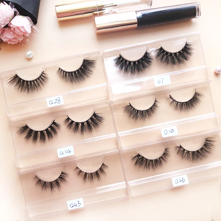 Lashes3d оптовый поставщик норковые ресницы 3d с клеем для
