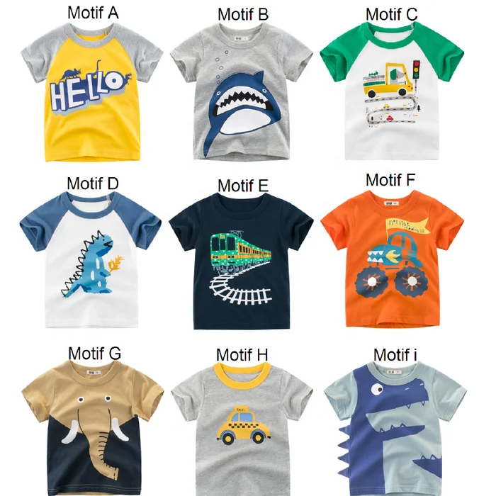 Organic Cotton Cute Design Digital Printed Baby Clothing Baby T-shirt Baby Clothes Custom OEM Service Short BD Unisex Corduroy