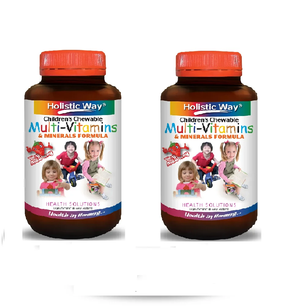 New Zealand General Daily Holistic Way Children Chewable Multi-Vitamins And Minerals Formula (60 Tablets)