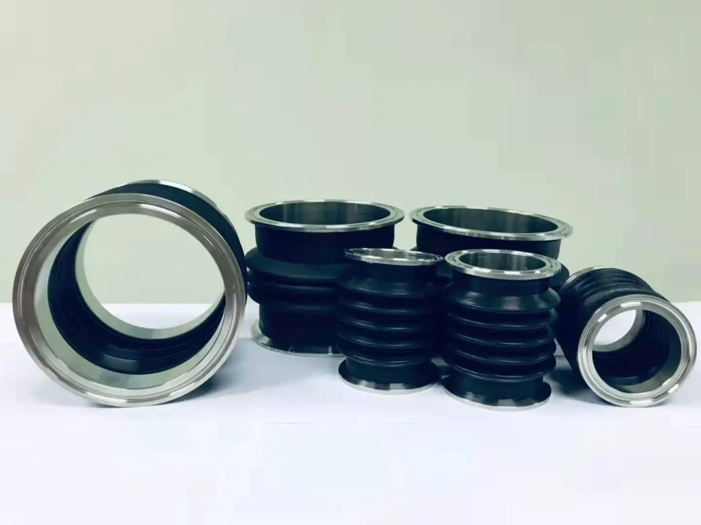 Rubber bellows custom OEM dust bellow cover with metal flange