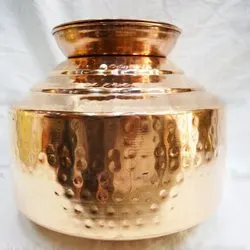 Customized Design Printed Copper Water Dispenser and Glass Set Manufacturer and Exporter