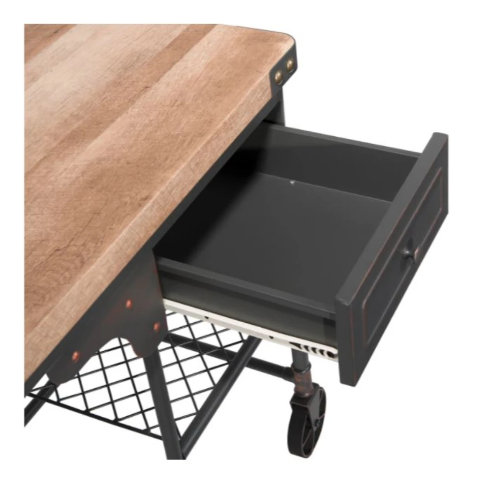 Современный офисный стол деревянная мебель с 2 яруса хранения Держатели и черная офисная компьютерные столы для работы в офисе