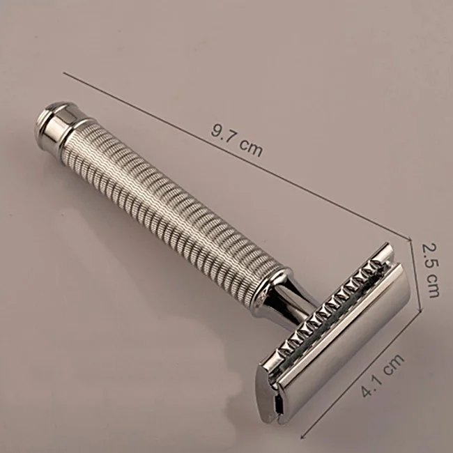Stainless Steel Double Edge Razor Shaving For Metal Men  Classic Manual Razors Dual Edge Shaver