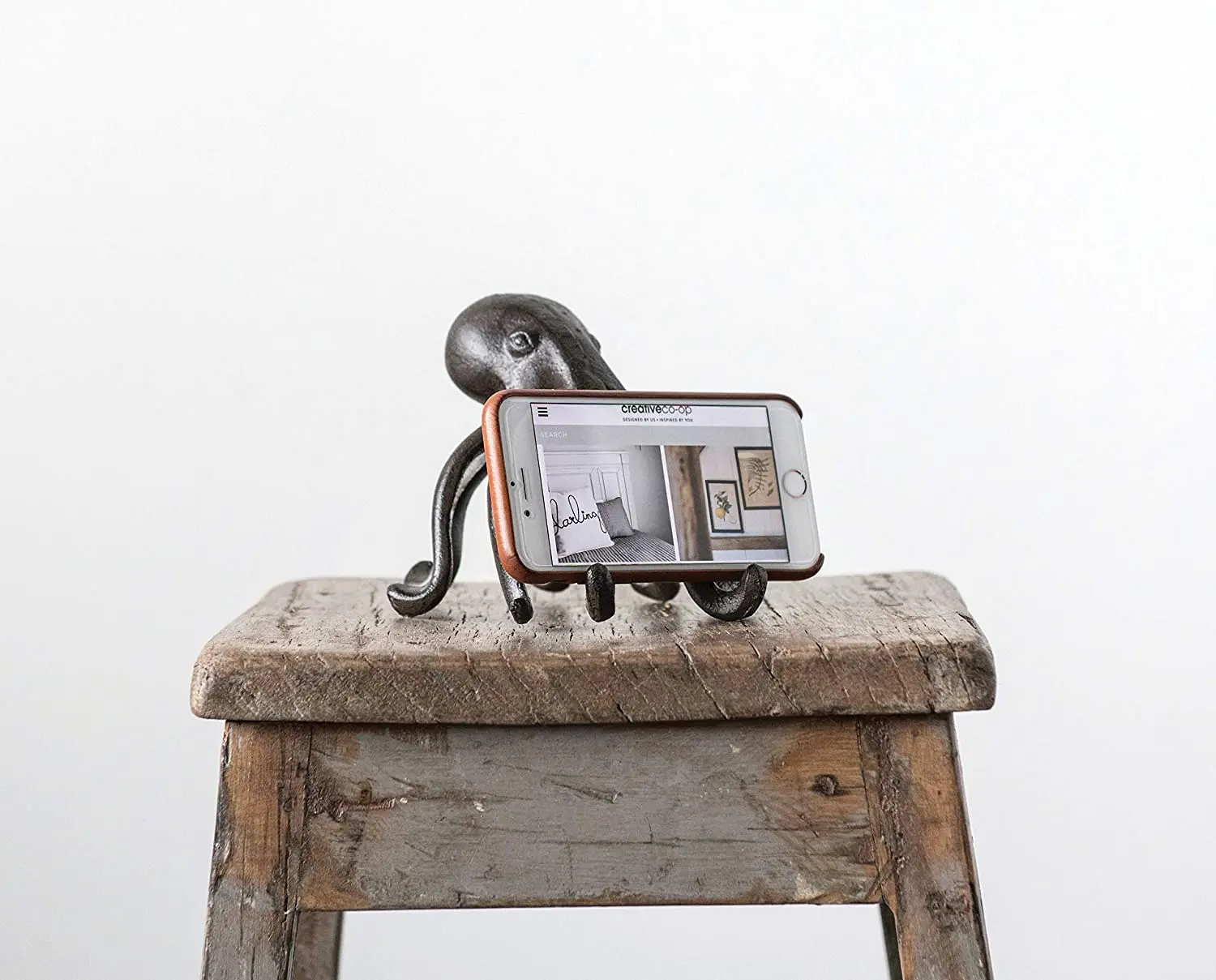 Классическая настольная Декоративная скульптура в виде осьминога уникальный дизайн литой алюминий металлическая фигурка для рабочего стола украшение офиса и дома