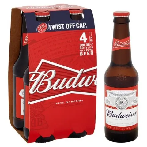
Hot Sale Premium Quality 5% Alcohol Budweiser Beer 