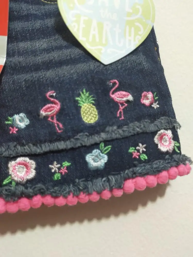 Overstock Garments Surplus Brand Labels Girls Jeans Shorts Summer Casual Cotton Short Kids Beach Hot Pants Bangladesh Stock Lots