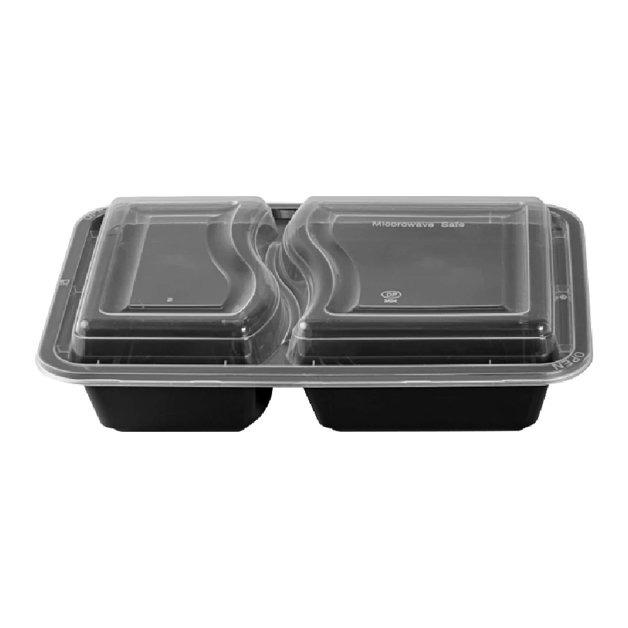  Контейнер для обедов bento на заказ пластиковые пищевые контейнеры с 2 отделениями-B0650