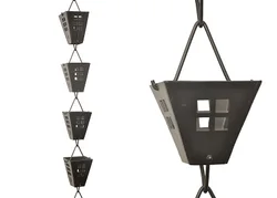 Garden Rain Chain. 8pcs in a chain.