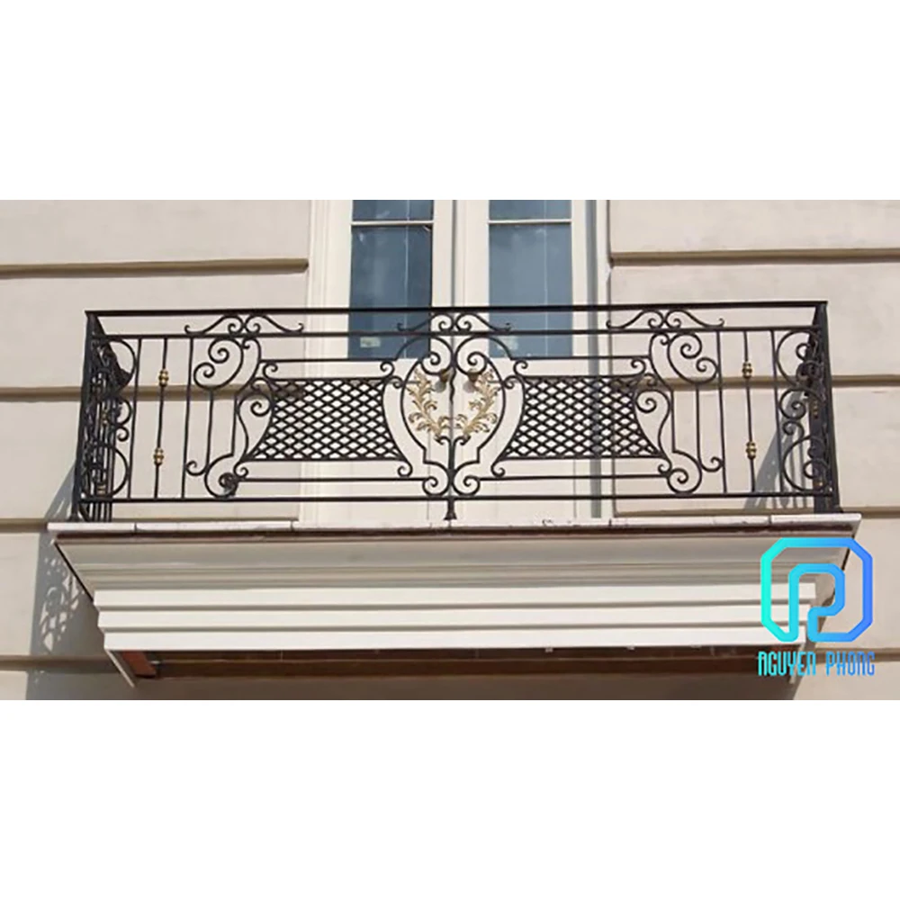 Лидер продаж от производителя современный кованый железный гриль балконные перила