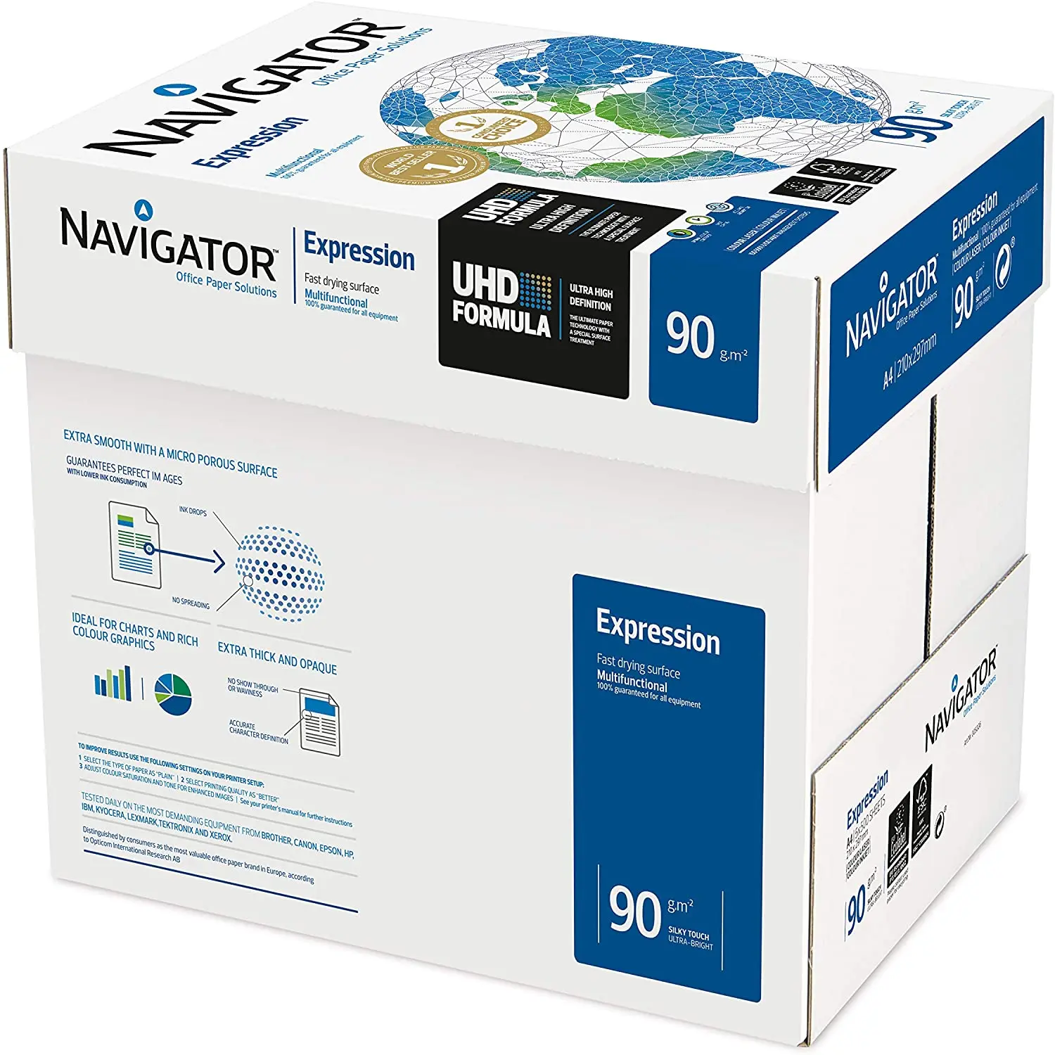 Supply all kinds of a4 copier paper NAVIGATOR A4 Paper 80GSM 75GSM 70GSM