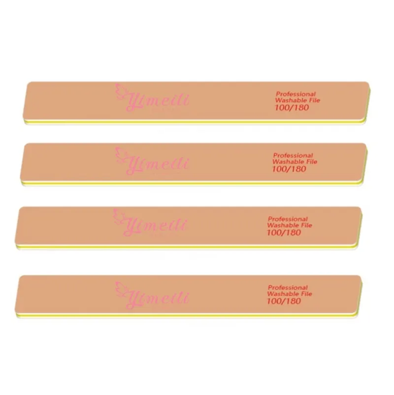YML 80/80 Rectangle High Quality  Nail Polishing Nail Shape Cutting Washable Long Life Nail File