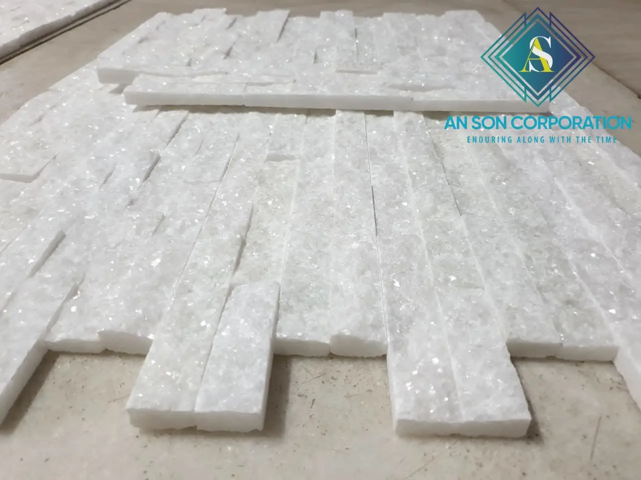 Take your time to view beautiful fence- WHITE MARBLE SPLIT UP FACE