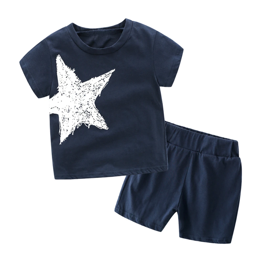 
Mudkingdom Toddler Boy Outfit Summer Top Quality Hot Sell Cool Fashion Baby Clothes Set 
