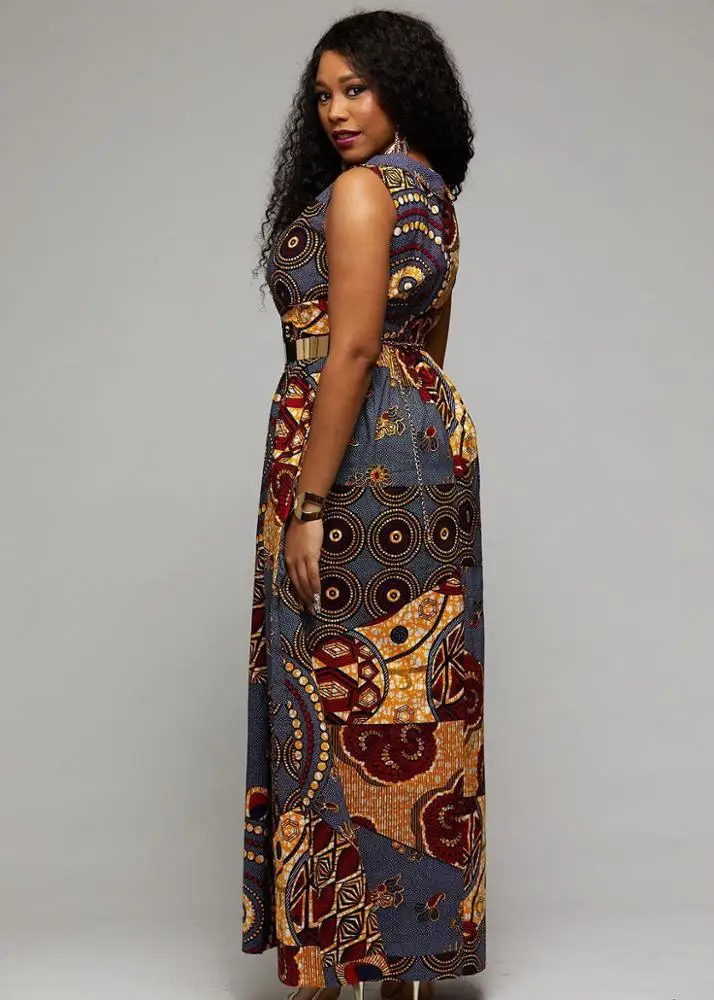 wholesale bohemia casual chiffon plus size dress summer african women