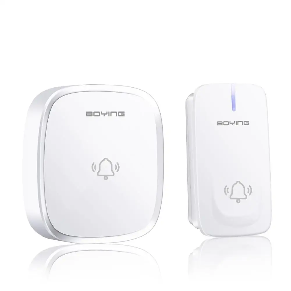 Self-powered Kinetic Wireless Doorbell with flashing light led light support dc or ac deaf doorbell