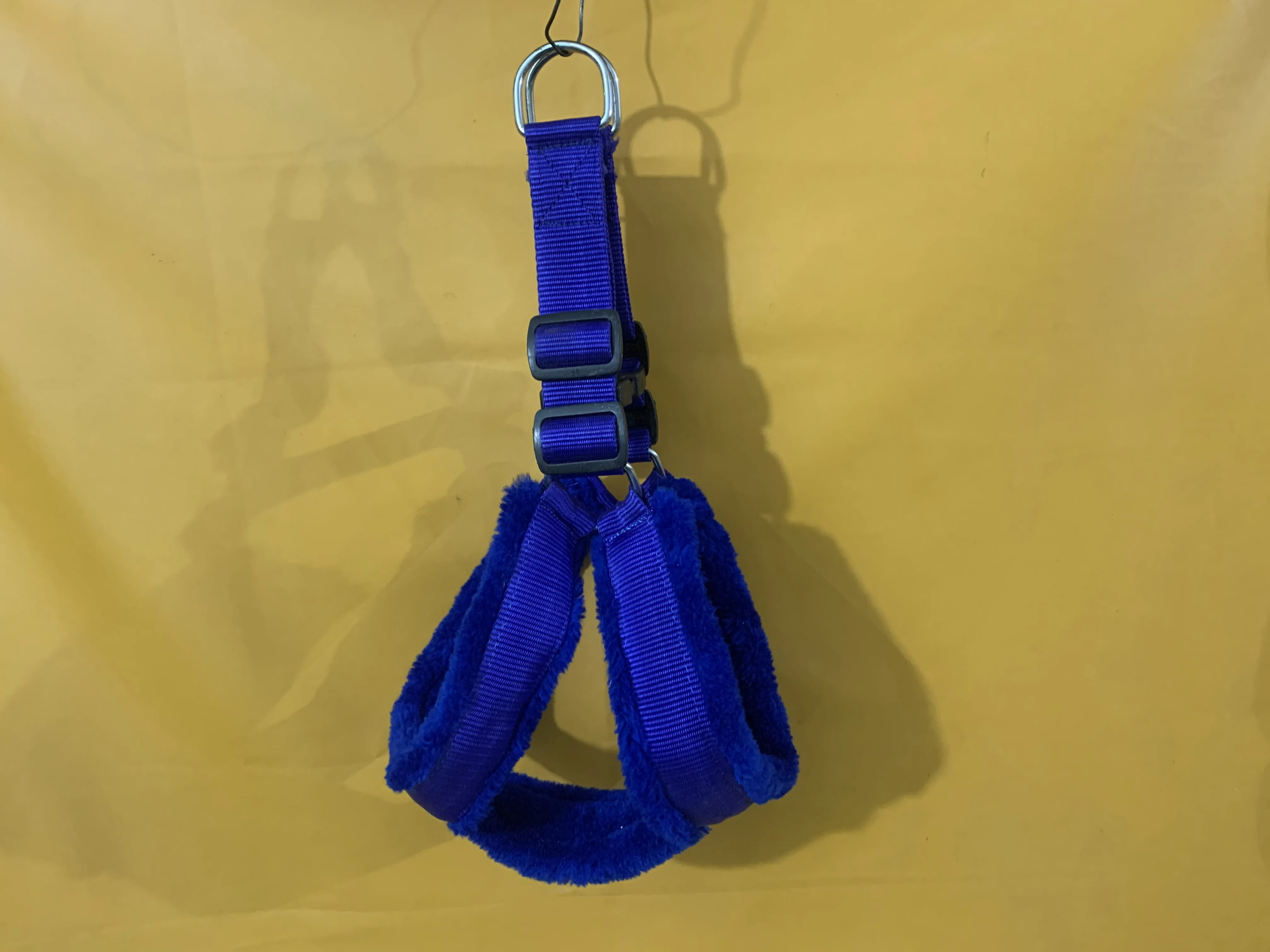 Nylon Padded Red Adjustable Dog Harness & Dog Leash Rope 1.25 Inch For Large Pet