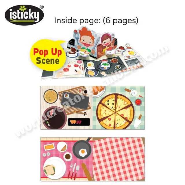 Выдвижная игрушка-книга с едой, персонализированная игровая доска