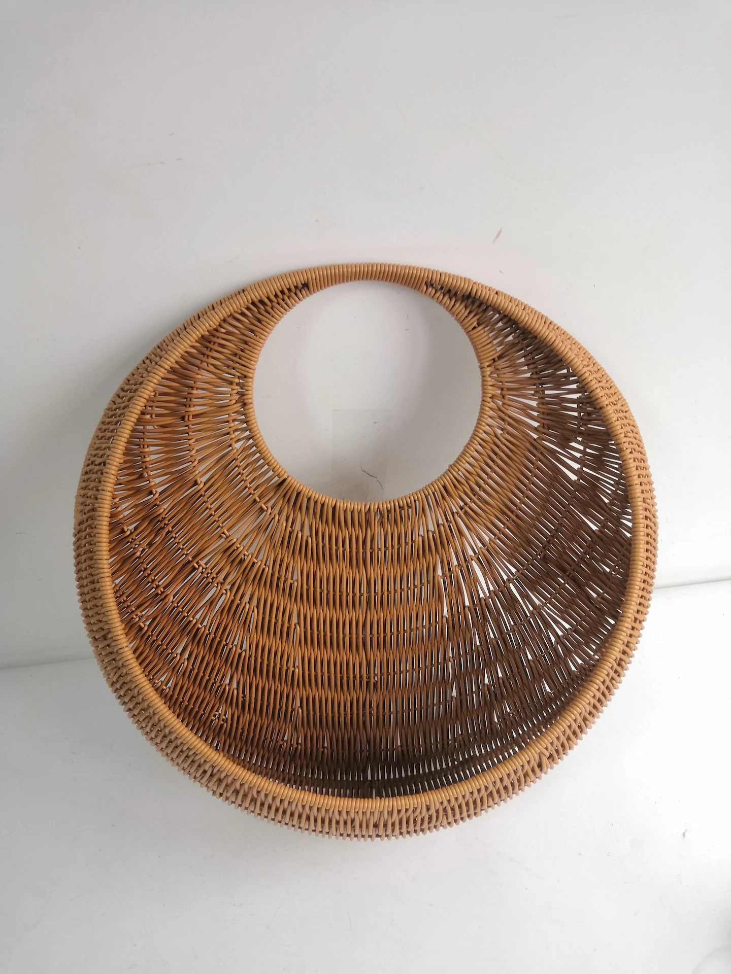 Rattan Handmade Fancy Chinese Supplier Natural Decorations Flower Hanging Basket