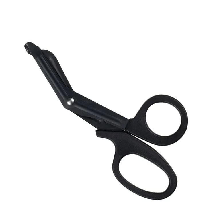 Pink Color Nursing Scissors with Black Fluoride Coated Blades