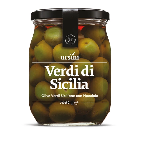 Italian Green Olives in Brine 545 g Ursini