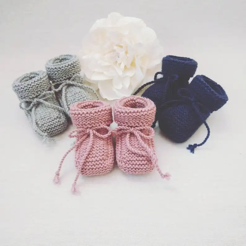  Детские пинетки Y-F Alpaca для новорожденных детские в подарок на праздник вязаная детская одежда