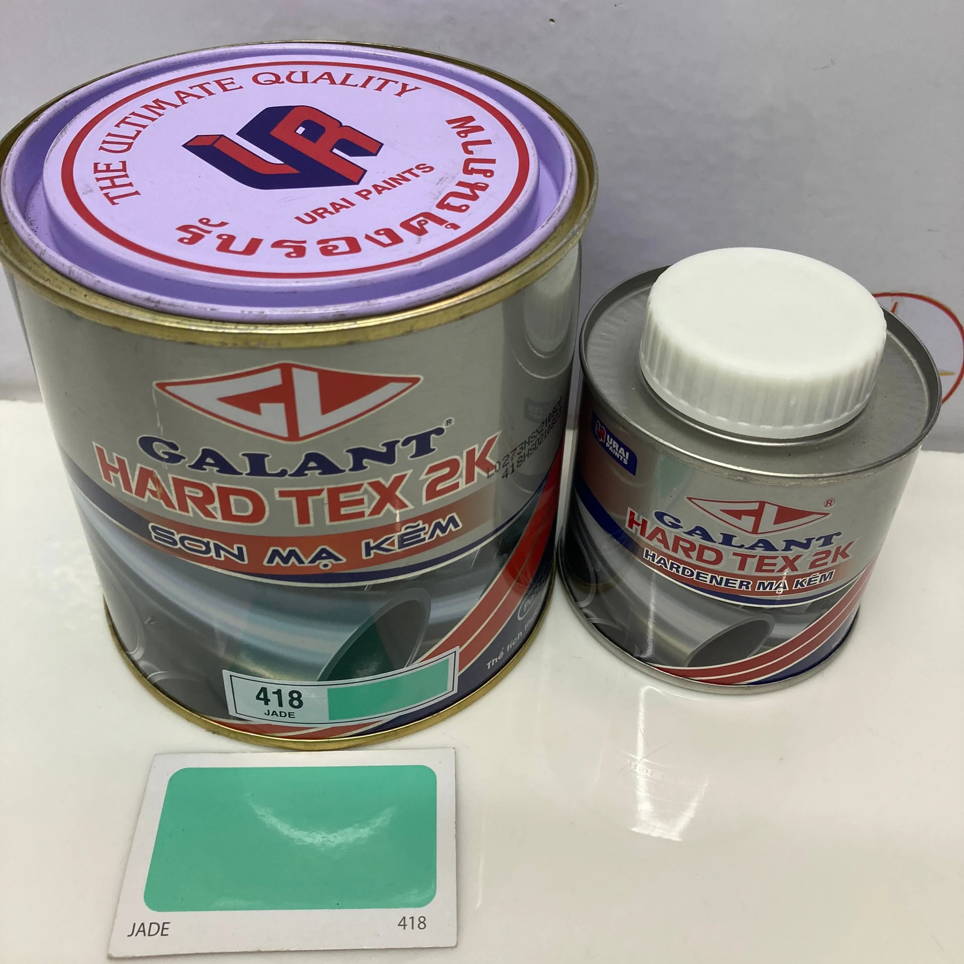 Jade 418 15 минут сухой поверхности Galant Hard Tex 2k оцинкованная стальная краска для металлических поверхностей