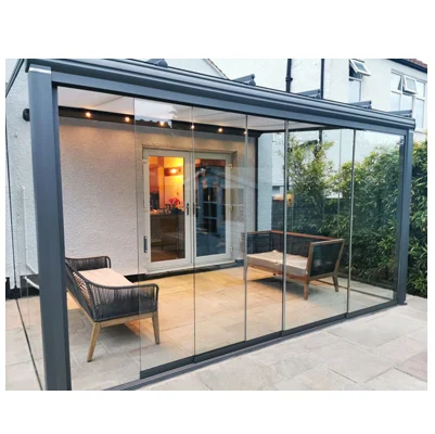 Aluminum Heat Glazed Sliding Glass Balcony Systems Color Coated - Exclusive Design