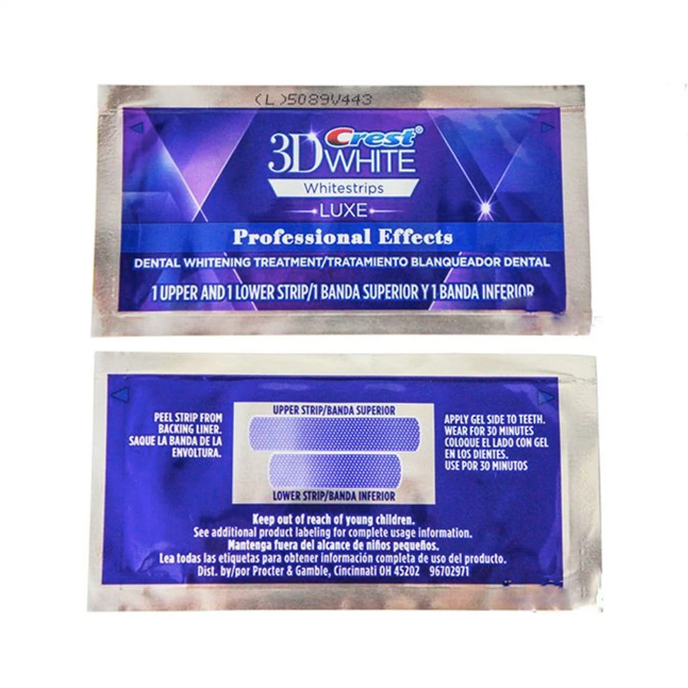 
Crest 3D Whitestrips Crest 3D White Professional Effects 1 box 20 Pouches 40 Strips Crest Whitestrips 