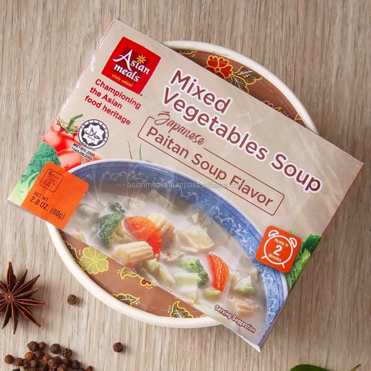 Оптовая продажа высшее качество смешанные овощи суп японский вкус Paitan Halal