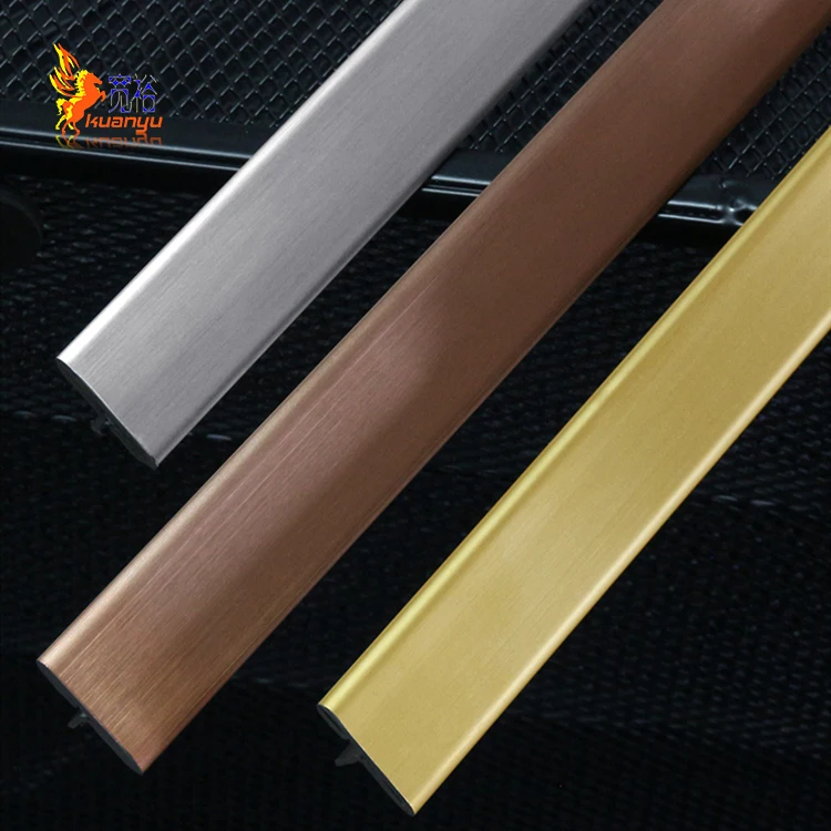 
KUANYU Multiple Colour Metal Decorative Antique Bronze Tile Trim Marble Tiles Edge Trim Free Sample 